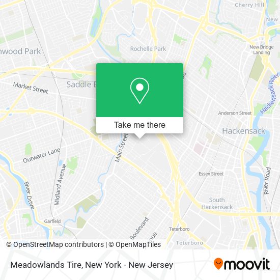 Meadowlands Tire map