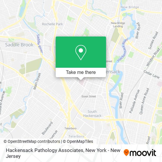 Mapa de Hackensack Pathology Associates