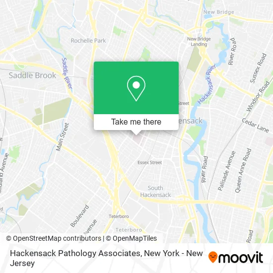 Hackensack Pathology Associates map