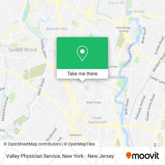 Valley Physician Service map