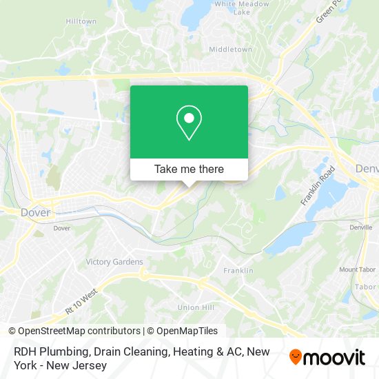 RDH Plumbing, Drain Cleaning, Heating & AC map