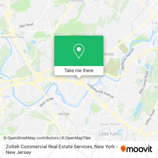 Zoltek Commercial Real Estate Services map