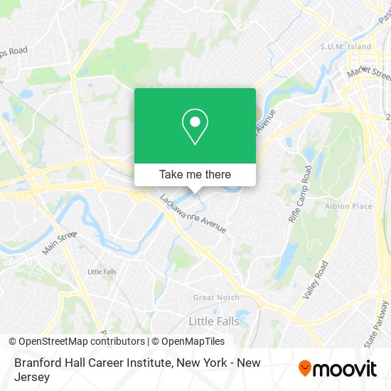 Mapa de Branford Hall Career Institute