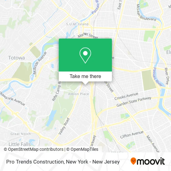 Pro Trends Construction map