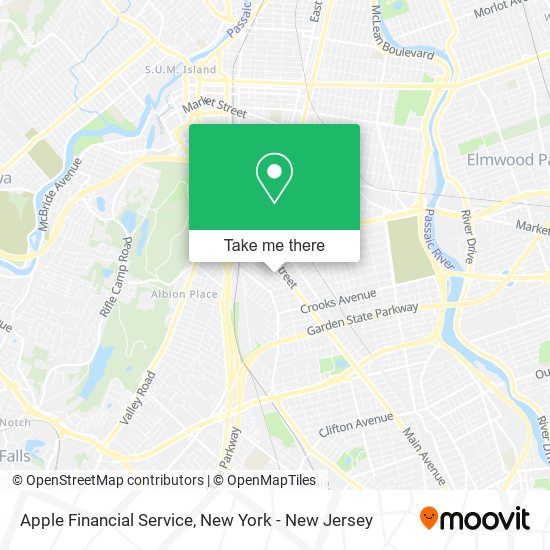 Mapa de Apple Financial Service