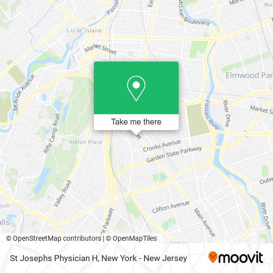 St Josephs Physician H map