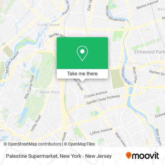 Mapa de Palestine Supermarket