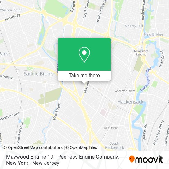 Mapa de Maywood Engine 19 - Peerless Engine Company