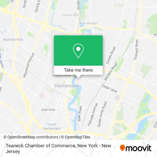 Teaneck Chamber of Commerce map