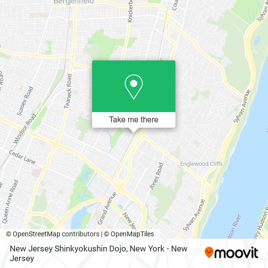 Mapa de New Jersey Shinkyokushin Dojo