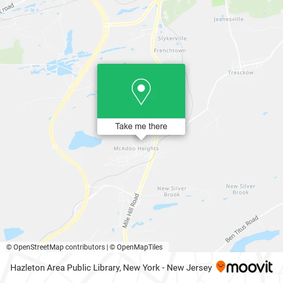 Hazleton Area Public Library map