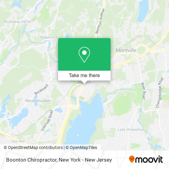 Boonton Chiropractor map