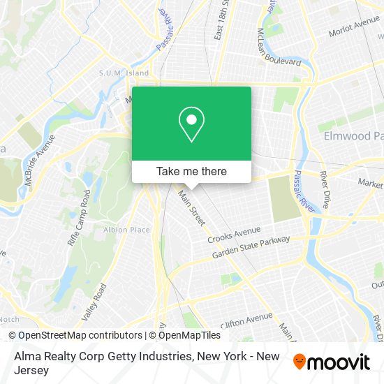 Alma Realty Corp Getty Industries map