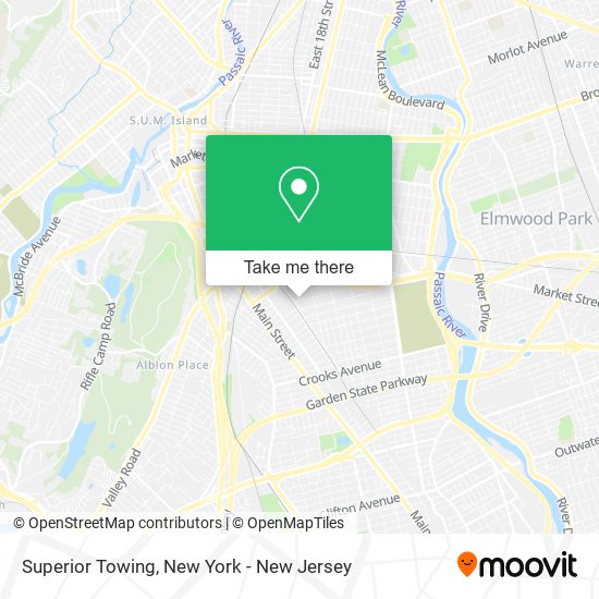 Superior Towing map