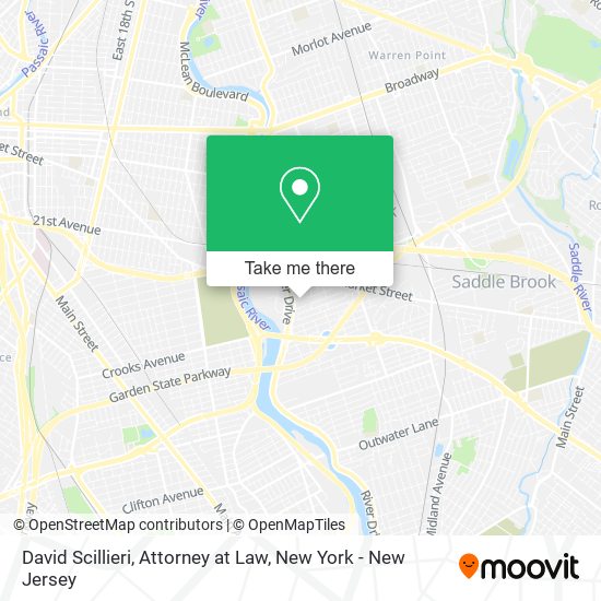 Mapa de David Scillieri, Attorney at Law