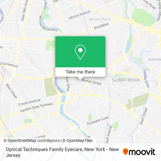 Optical Techniques Family Eyecare map