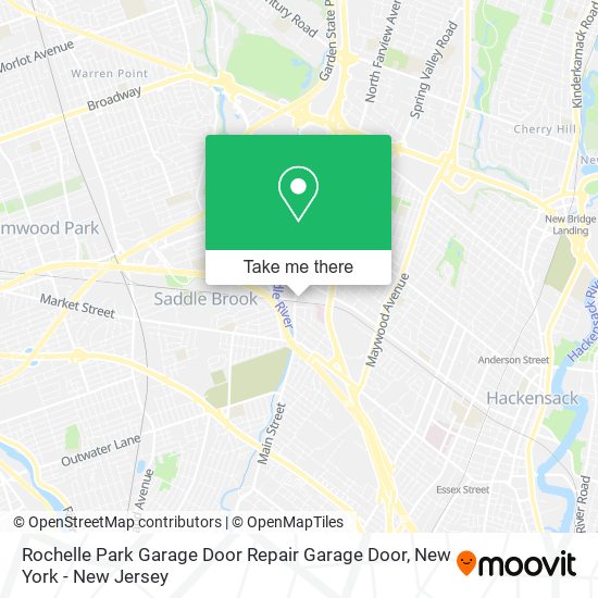 Mapa de Rochelle Park Garage Door Repair Garage Door