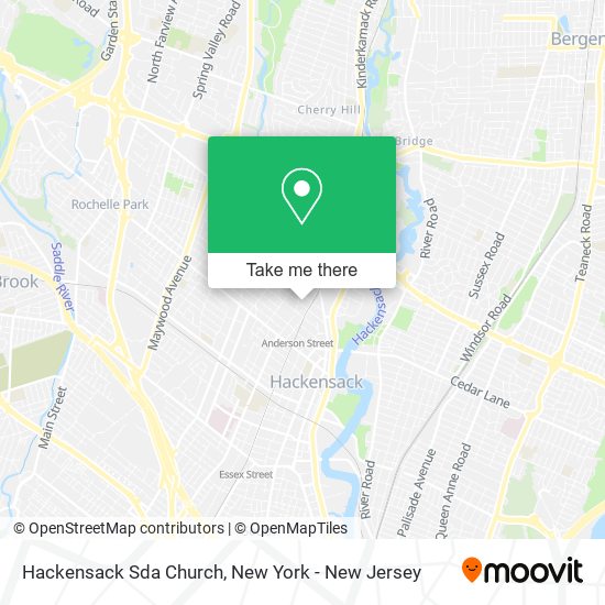 Mapa de Hackensack Sda Church