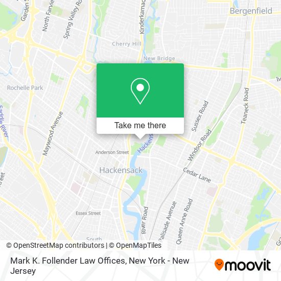 Mark K. Follender Law Offices map