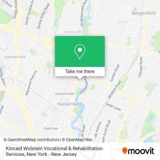 Mapa de Kincaid Wolstein Vocational & Rehabilitation Services