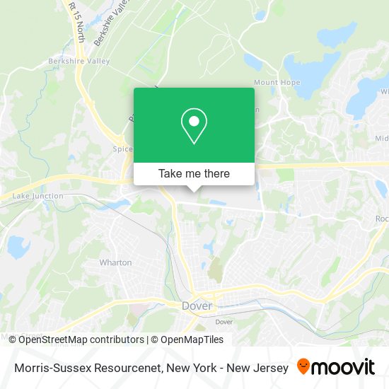 Morris-Sussex Resourcenet map