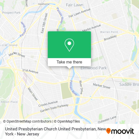 United Presbyterian Church United Presbyterian map