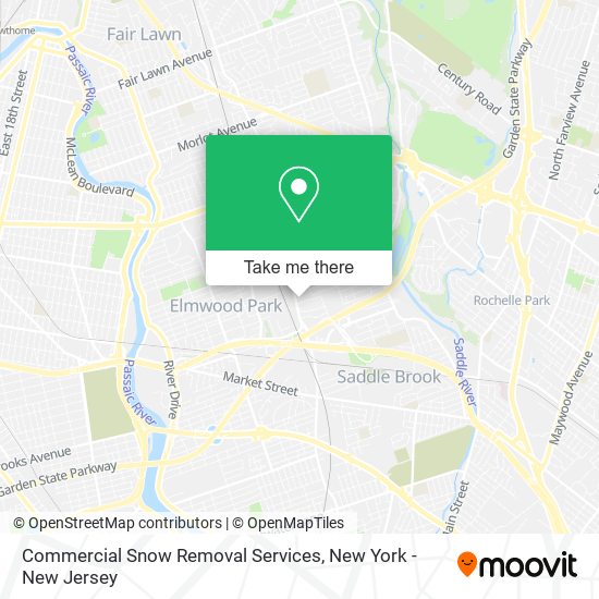 Commercial Snow Removal Services map