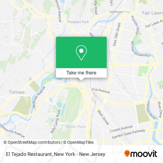 Mapa de El Tejado Restaurant