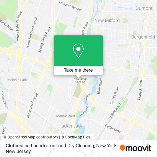 Clothesline Laundromat and Dry Cleaning map