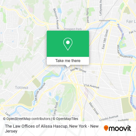 Mapa de The Law Offices of Alissa Hascup