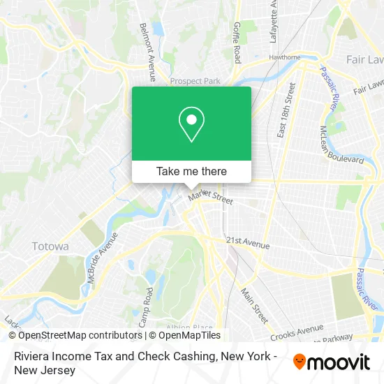 Riviera Income Tax and Check Cashing map