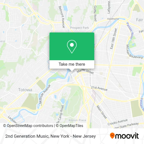 2nd Generation Music map