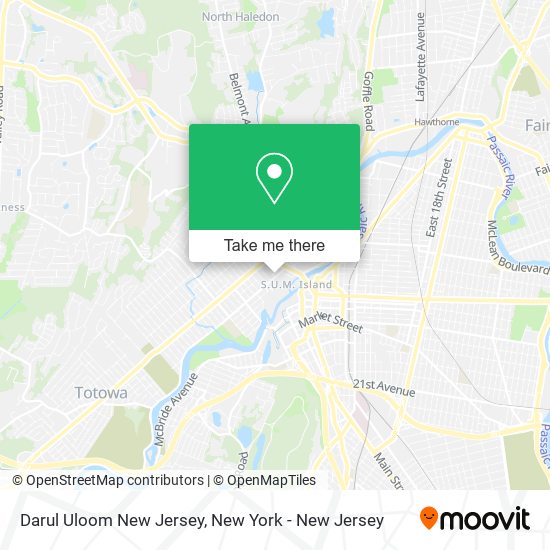 Darul Uloom New Jersey map