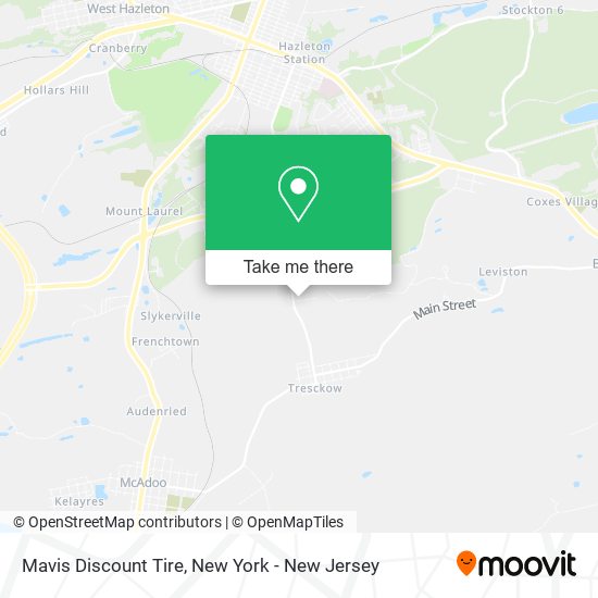 Mapa de Mavis Discount Tire