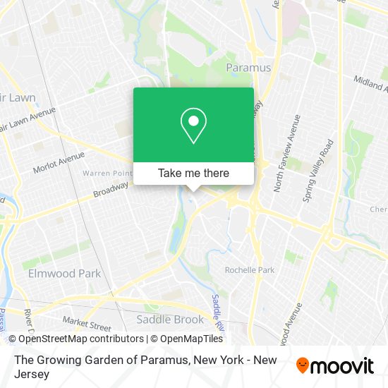 The Growing Garden of Paramus map