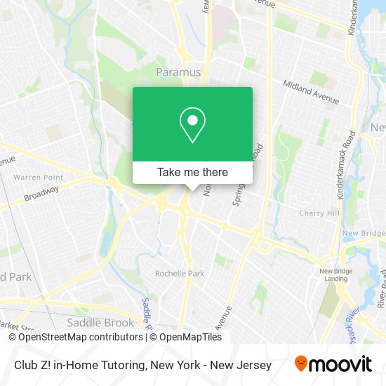 Club Z! in-Home Tutoring map