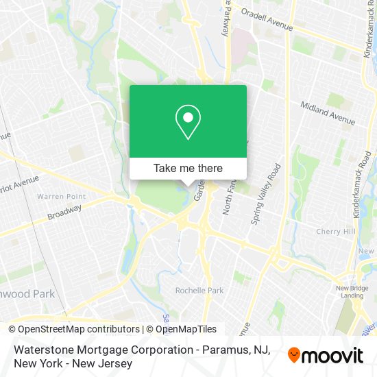 Waterstone Mortgage Corporation - Paramus, NJ map