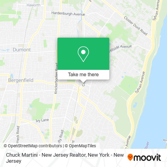 Mapa de Chuck Martini - New Jersey Realtor