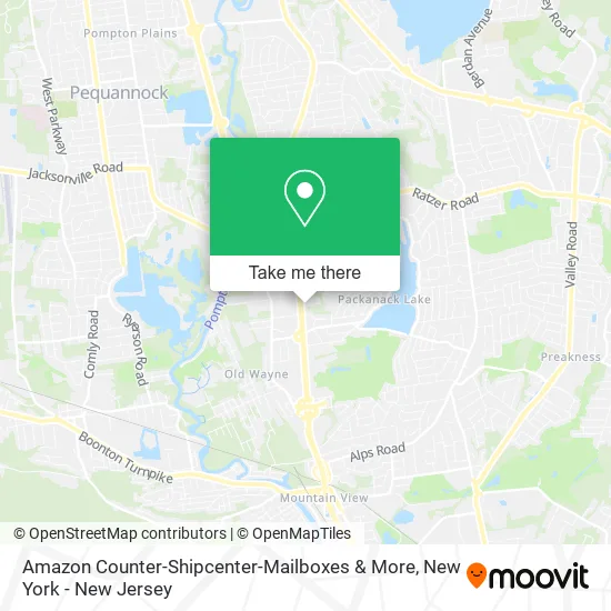 Amazon Counter-Shipcenter-Mailboxes & More map