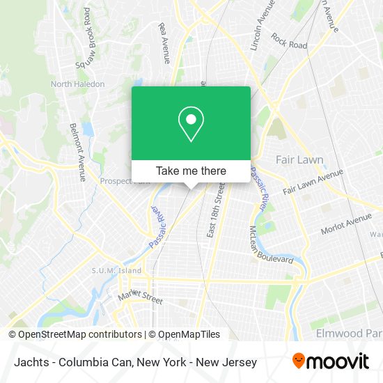 Mapa de Jachts - Columbia Can