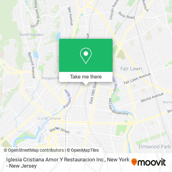 Mapa de Iglesia Cristiana Amor Y Restauracion Inc.