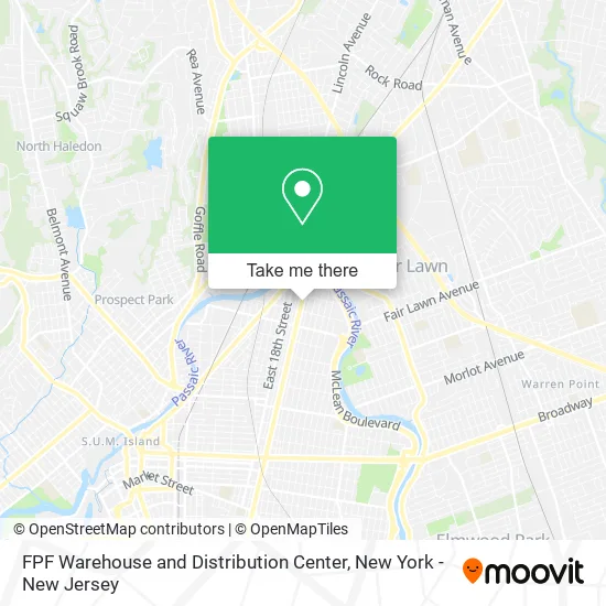 FPF Warehouse and Distribution Center map