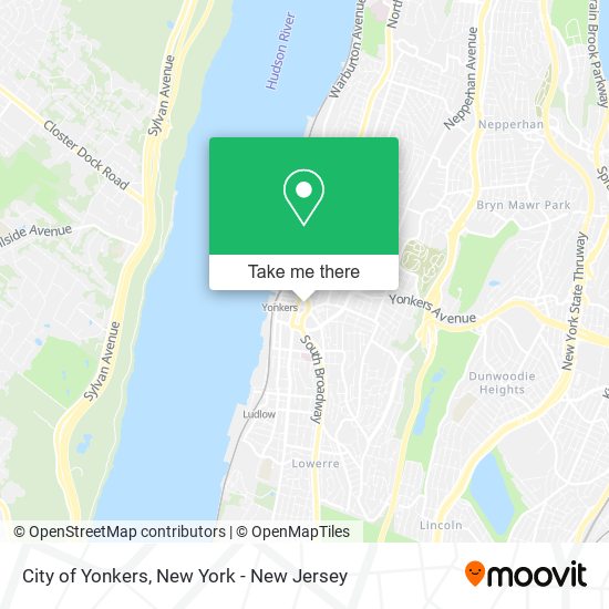 Mapa de City of Yonkers