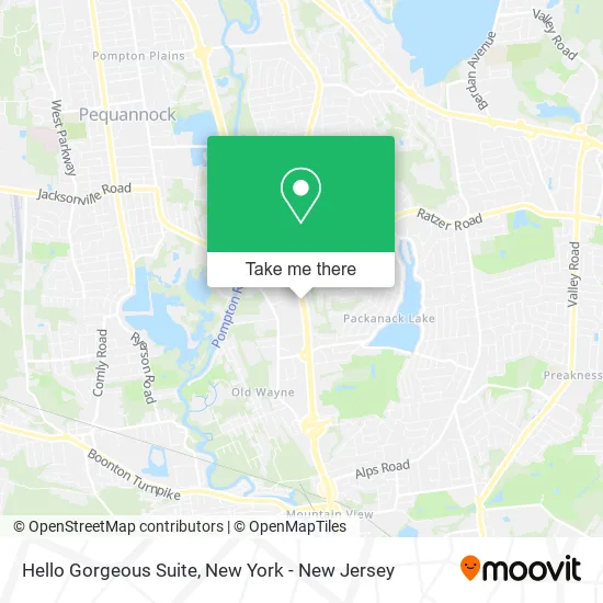 Hello Gorgeous Suite map