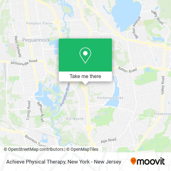 Achieve Physical Therapy map