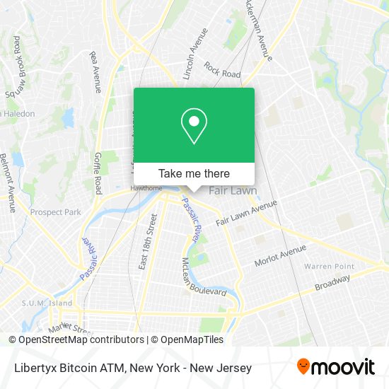 Mapa de Libertyx Bitcoin ATM