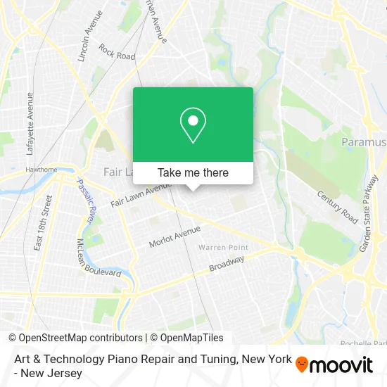 Art & Technology Piano Repair and Tuning map