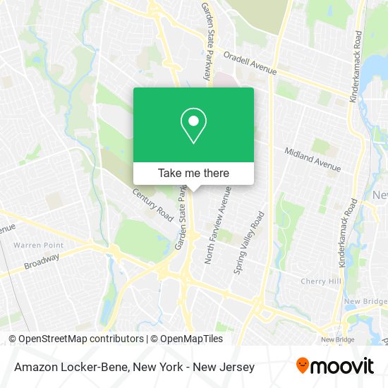 Amazon Locker-Bene map