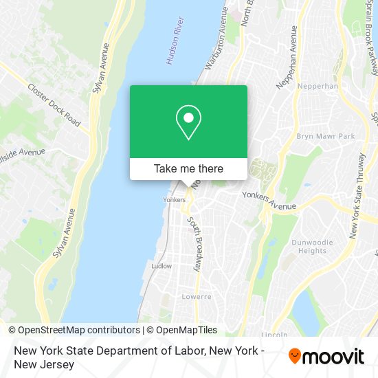 New York State Department of Labor map