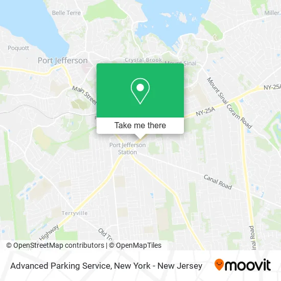 Advanced Parking Service map